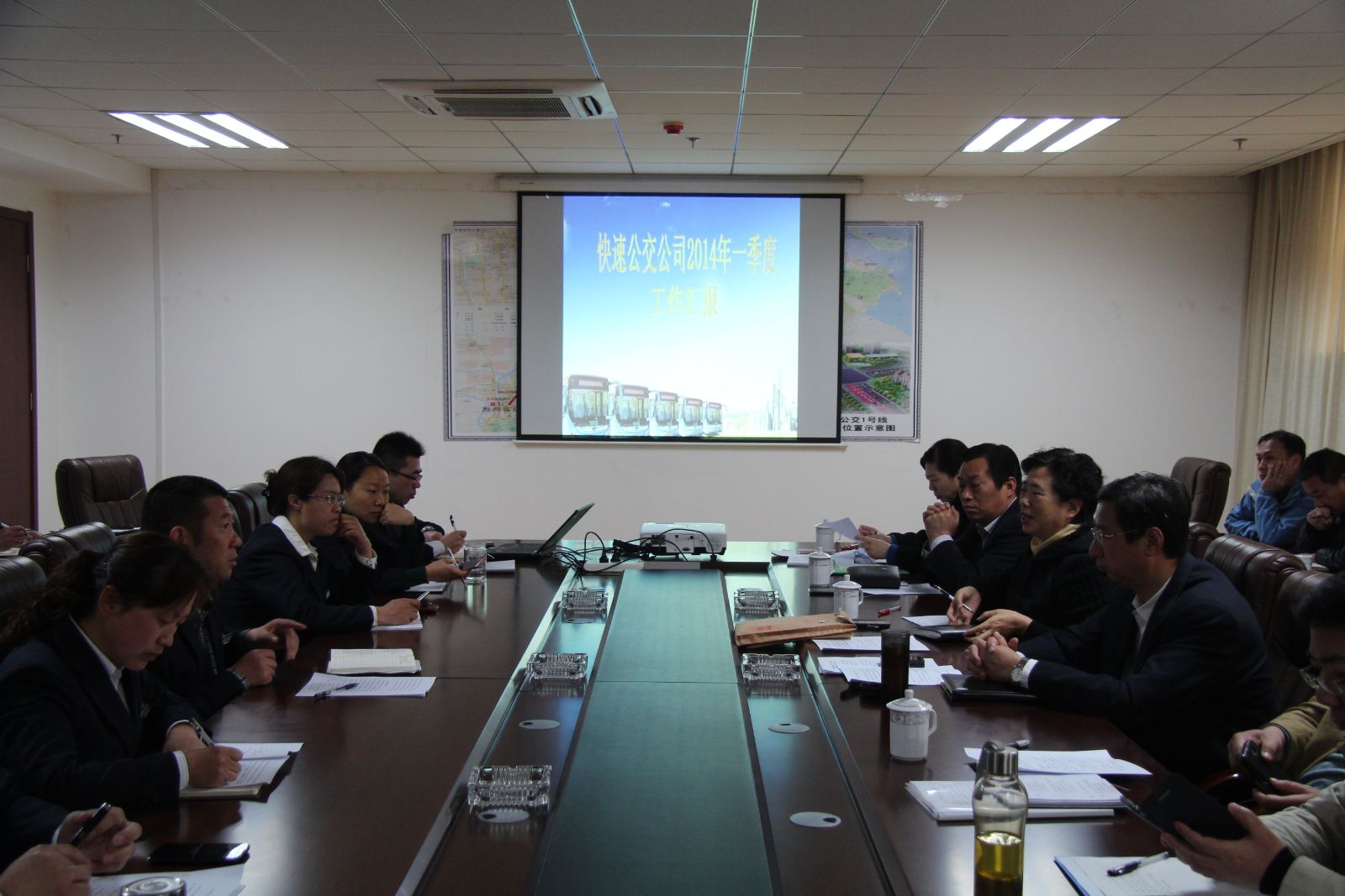 海通公交赴各基層單位進行一季度績效考核檢查